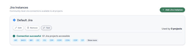 Central Jira Test Result