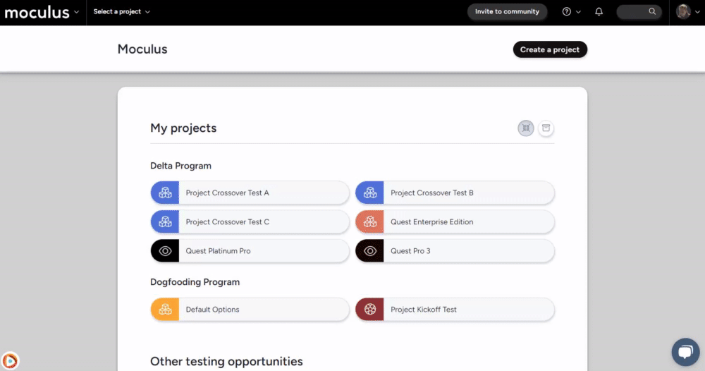 Animated screenshot showing how to access the download log for community content