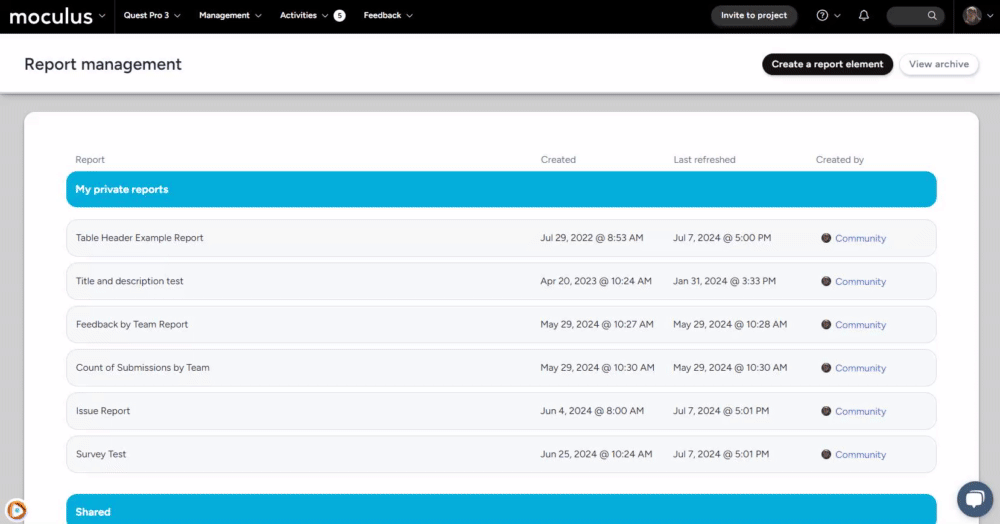 Animated screenshot showing how to set a report-level filter